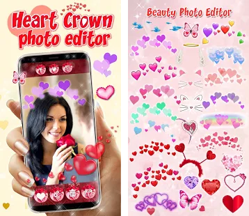 Heart Crown Photo Editor Camera